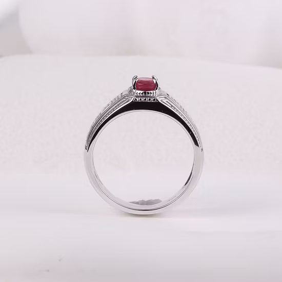 트렌디 한 2023 남자 보석 공장 도매 힙합 Moissanite CZ 다이아몬드 로듐 도금 고급 보석 패션 반지