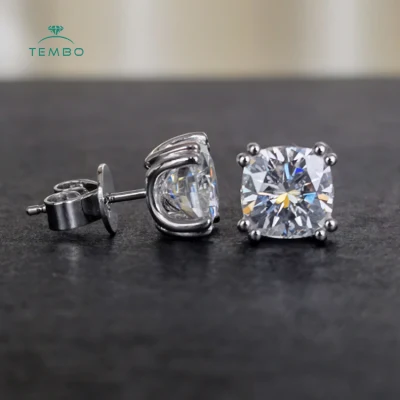 0.258 CT Vvs Moissanite 스터드 귀걸이 맞춤 세트 Vvs Lab 성장 다이아몬드 스터드 귀걸이