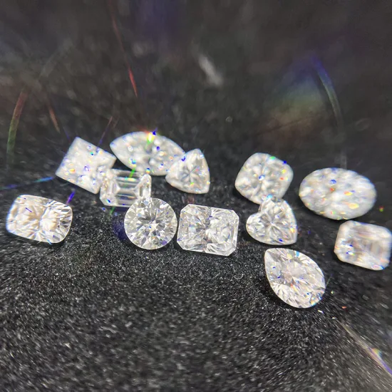 Gra를 가진 도매 백색 느슨한 Moissanite 돌 D 색깔 둥근 Vvs1